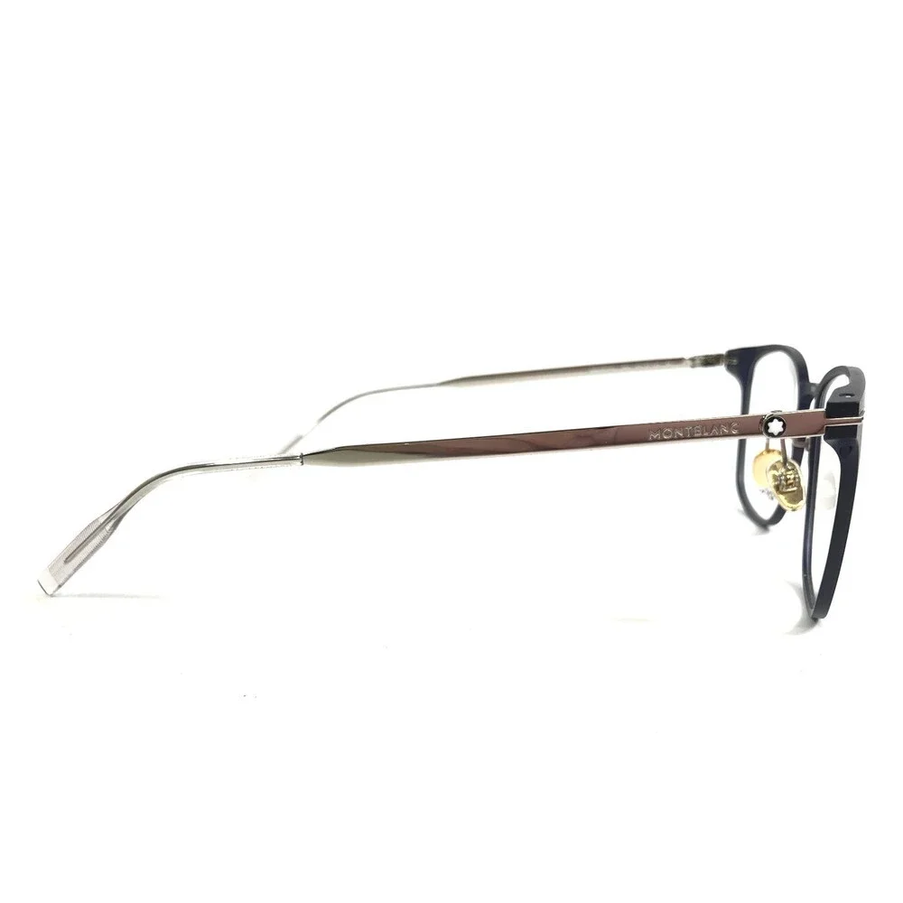 Montblanc Eyeglasses Frames MB0397ON 004 Blue Silver Square Full Rim 52-20-145